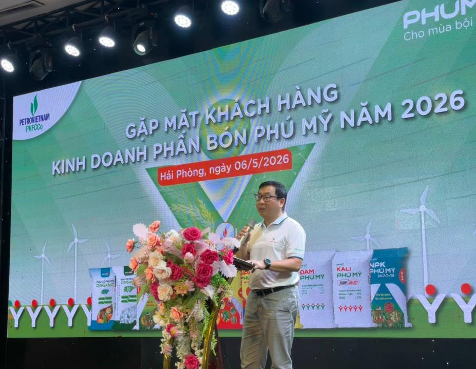 Công ty Cổ phần Phân bón và Hóa chất Dầu khí miền Bắc (PVFCCo - PMB) phối hợp cùng Tổng công ty Phân bón và Hóa chất Dầu khí (PVFCCo) tổ chức thành công chuỗi chương trình “Gặp mặt khách hàng kinh doanh phân bón Phú Mỹ” tại Hải Phòng và Ninh Bình