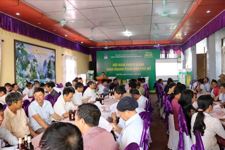 PVFCCo North phối hợp với Nhà phân phối Đáp Thành tổ chức thành công chương trình “Hội nghị khách hàng kinh doanh phân bón Phú Mỹ” tại Ninh Bình