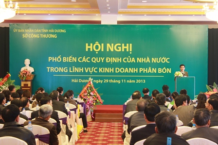 PVFCCo North phối hợp Sở Công thương Hải Dương tổ chức Hội nghị “Phổ biến các quy định của nhà nước trong lĩnh vực kinh doanh phân bón”