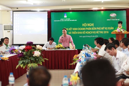 PVFCCo North tổ chức thành công “Hội nghị tổng kết kinh doanh phân bón Phú Mỹ vụ Xuân và triển khai kế hoạch vụ Hè Thu 2016” khu vực Nghệ An