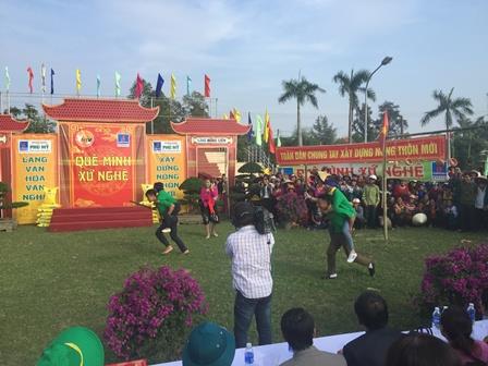Rộn ràng ngày hội sân chơi “Quê mình xứ Nghệ” trên xã Nghi Liên, huyện Nghi Lộc, Nghệ An