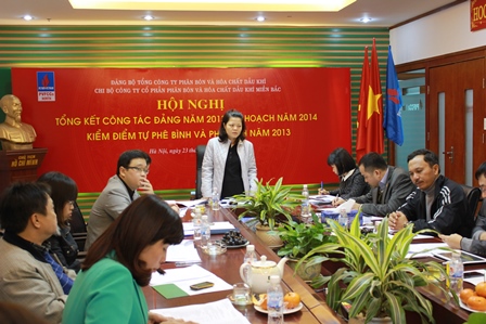 Chi bộ PVFCCo North tổ chức Hội nghị tổng kết công tác Đảng năm 2013, kế hoạch năm 2014