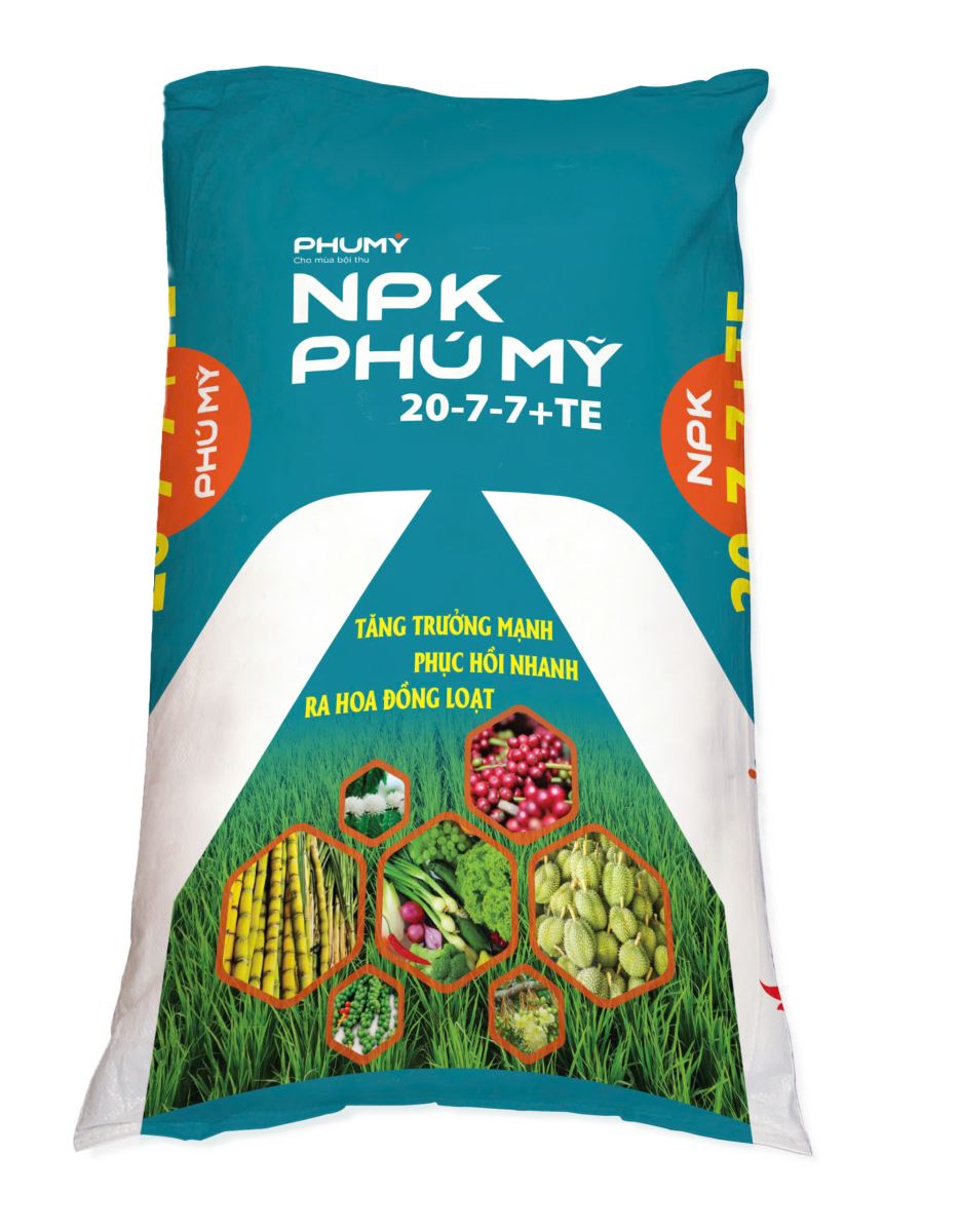 NPK PHÚ MỸ 20-7-7+TE